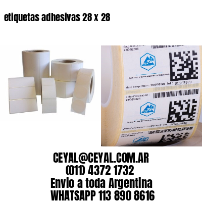 etiquetas adhesivas 28 x 28
