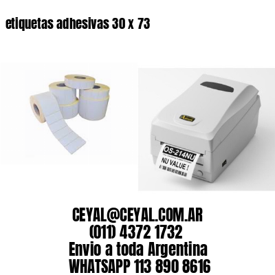 etiquetas adhesivas 30 x 73