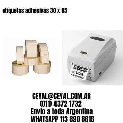 etiquetas adhesivas 30 x 85