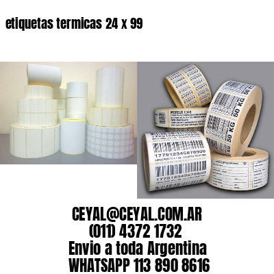 etiquetas termicas 24 x 99