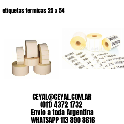 etiquetas termicas 25 x 54