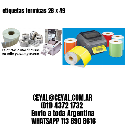 etiquetas termicas 28 x 49