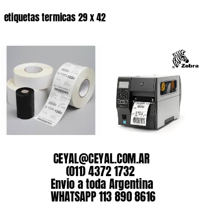 etiquetas termicas 29 x 42