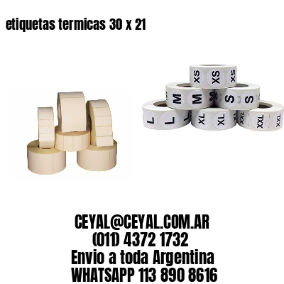 etiquetas termicas 30 x 21