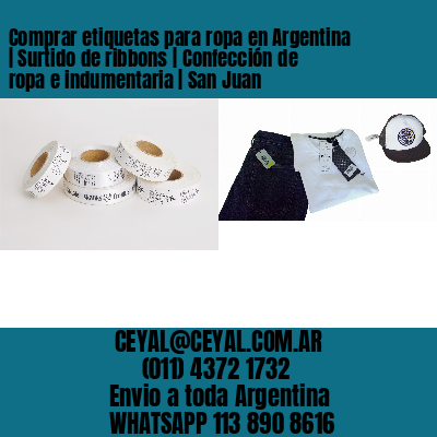 Comprar etiquetas para ropa en Argentina | Surtido de ribbons | Confección de ropa e indumentaria | San Juan