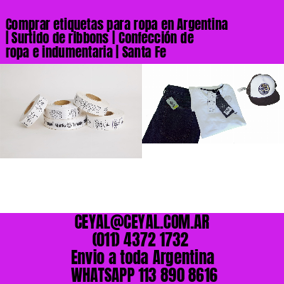 Comprar etiquetas para ropa en Argentina | Surtido de ribbons | Confección de ropa e indumentaria | Santa Fe