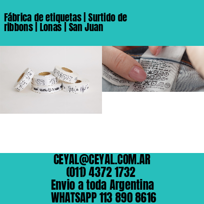 Fábrica de etiquetas | Surtido de ribbons | Lonas | San Juan