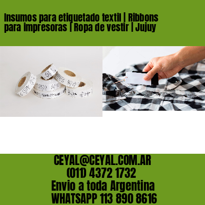 Insumos para etiquetado textil | Ribbons para impresoras | Ropa de vestir | Jujuy