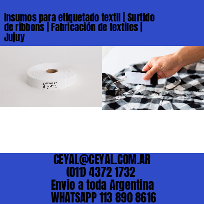 Insumos para etiquetado textil | Surtido de ribbons | Fabricación de textiles | Jujuy
