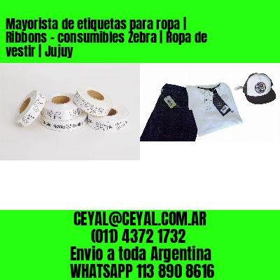 Mayorista de etiquetas para ropa | Ribbons – consumibles Zebra | Ropa de vestir | Jujuy