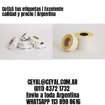 Cotizá tus etiquetas | Excelente calidad y precio | Argentina
