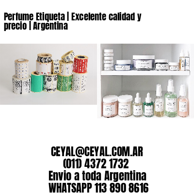 Perfume Etiqueta | Excelente calidad y precio | Argentina