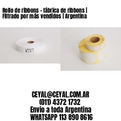 Rollo de ribbons – fábrica de ribbons | Filtrado por más vendidos | Argentina