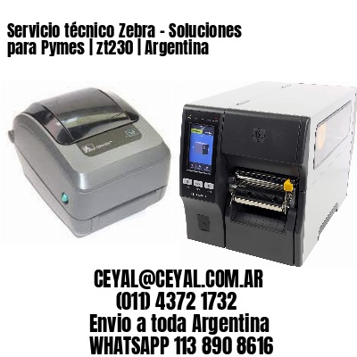 Servicio técnico Zebra – Soluciones para Pymes | zt230 | Argentina