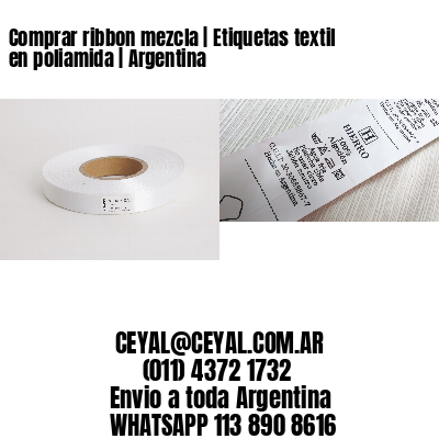 Comprar ribbon mezcla | Etiquetas textil en poliamida | Argentina