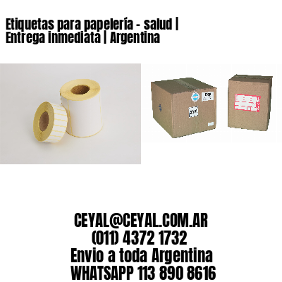 Etiquetas para papelería – salud | Entrega inmediata | Argentina