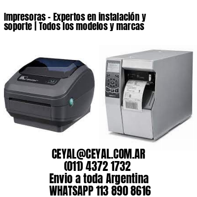 Impresoras – Expertos en instalación y soporte | Todos los modelos y marcas