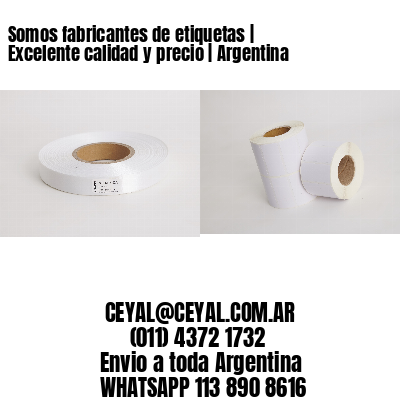 Somos fabricantes de etiquetas | Excelente calidad y precio | Argentina