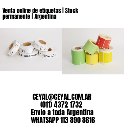 Venta online de etiquetas | Stock permanente | Argentina