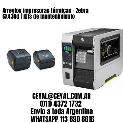 Arreglos impresoras térmicas – Zebra GX430d | Kits de mantenimiento