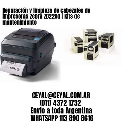 Reparación y limpieza de cabezales de impresoras Zebra ZD220d | Kits de mantenimiento