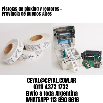 Pistolas de picking y lectores – Provincia de Buenos Aires