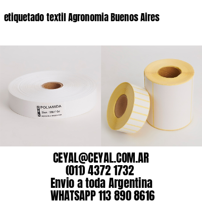 etiquetado textil Agronomia Buenos Aires