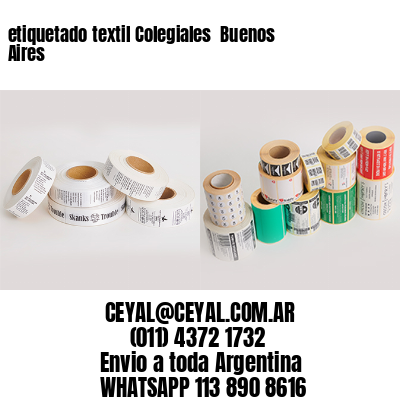 etiquetado textil Colegiales  Buenos Aires