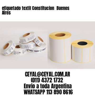 etiquetado textil Constitucion  Buenos Aires