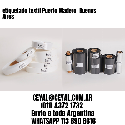 etiquetado textil Puerto Madero  Buenos Aires