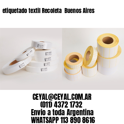 etiquetado textil Recoleta  Buenos Aires