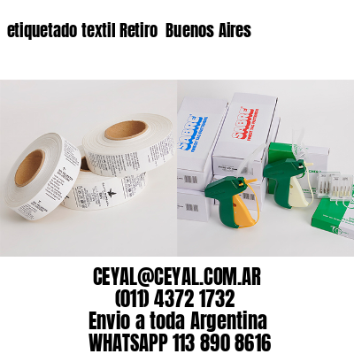 etiquetado textil Retiro  Buenos Aires