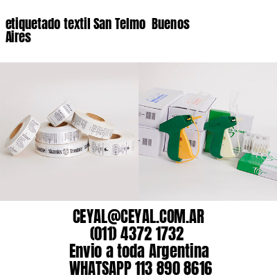 etiquetado textil San Telmo  Buenos Aires