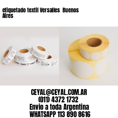 etiquetado textil Versalles  Buenos Aires