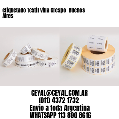 etiquetado textil Villa Crespo  Buenos Aires
