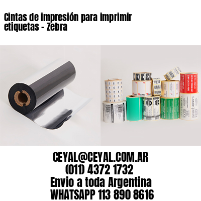 Cintas de impresión para imprimir etiquetas – Zebra