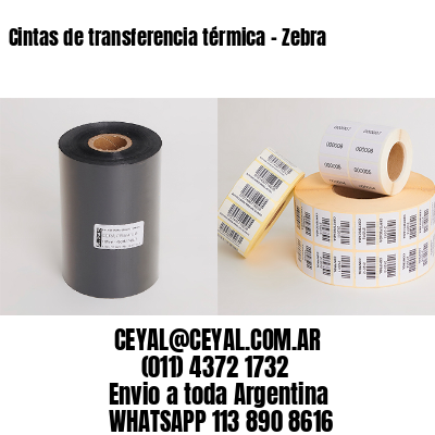 Cintas de transferencia térmica – Zebra