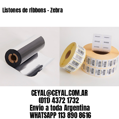 Listones de ribbons – Zebra