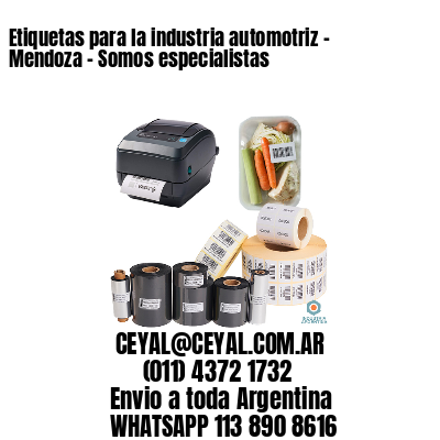 Etiquetas para la industria automotriz – Mendoza – Somos especialistas
