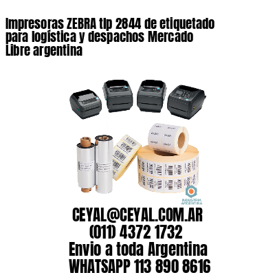 Impresoras ZEBRA tlp 2844 de etiquetado para logística y despachos Mercado Libre argentina