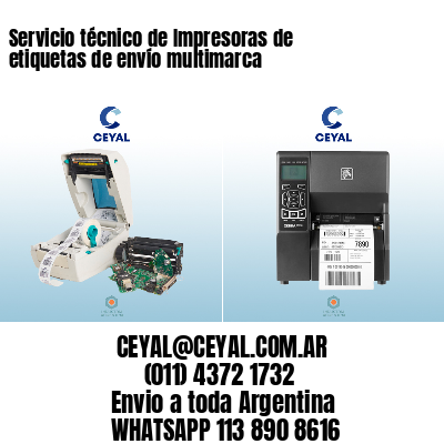 Servicio técnico de Impresoras de etiquetas de envío multimarca