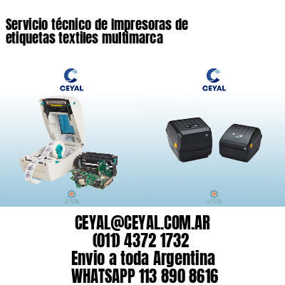 Servicio técnico de Impresoras de etiquetas textiles multimarca