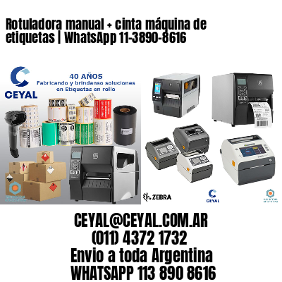 Rotuladora manual + cinta máquina de etiquetas | WhatsApp 11-3890-8616