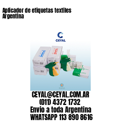 Aplicador de etiquetas textiles Argentina