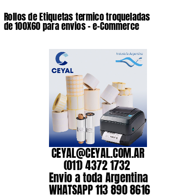 Rollos de Etiquetas termico troqueladas de 100X60 para envios – e-Commerce