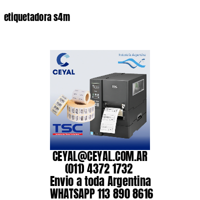 etiquetadora s4m