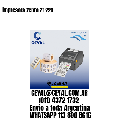 impresora zebra zt 220