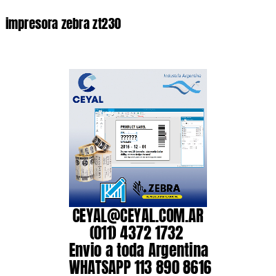 impresora zebra zt230