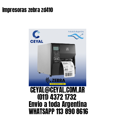 impresoras zebra zd410