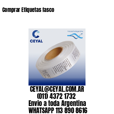 Comprar Etiquetas fasco